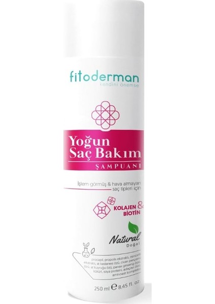 Fitoderman Yoğun Saç Bakım Şampuanı 250 ml