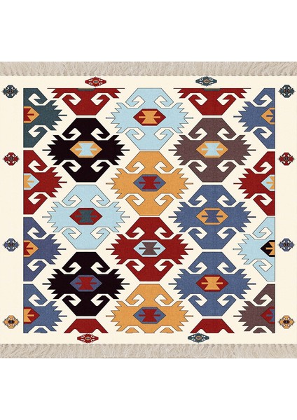 Otantik Kilim Desenli Etnik Dijital Baskı Yıkanabilir Modern Salon Halı ve Yolluk fiyatları
