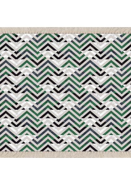 Geometrik Zigzag Çizgili Üçgen Desenli Dijital Baskı Yıkanabilir Modern Salon Halı ve Yolluk fiyatları