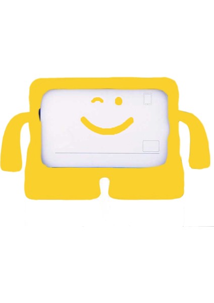 Apple iPad Mini 5 Kılıf Emoji Standlı Silikon Tablet Kılıfı+Dokunmatik Kalem Hediye