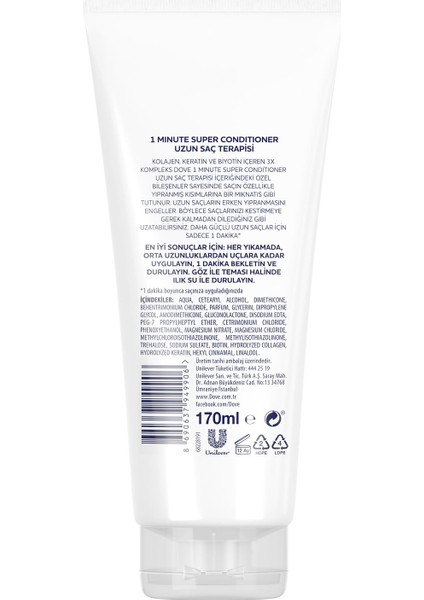 Uzun Saç Terapisi Süper Saç Bakım Kremi 170 ml