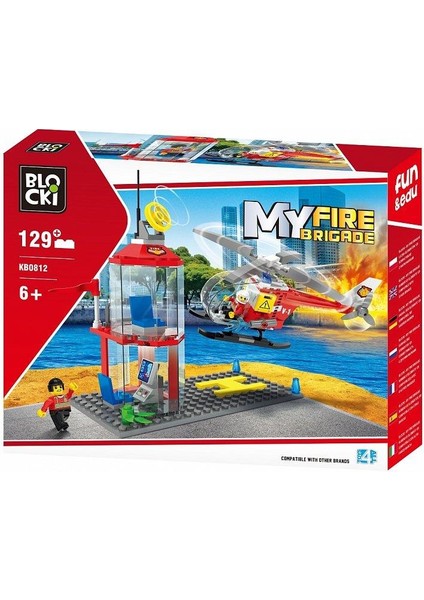 MyFireBrigade İtfaiye Helikopter Pisti KB0812 129 Parça