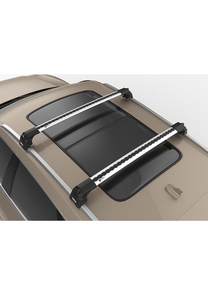 Air-2 Silver Kit , Kia X Ceed Tavan Taşıyıcı Ara Atkı Seti, Gri, Uyumlu Model Yıllar 2019-2020-2021