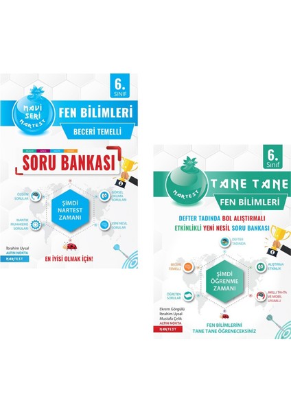 6. Sınıf Fen Bilimleri Soru Bankası ve Defter Tadında Tane Tane