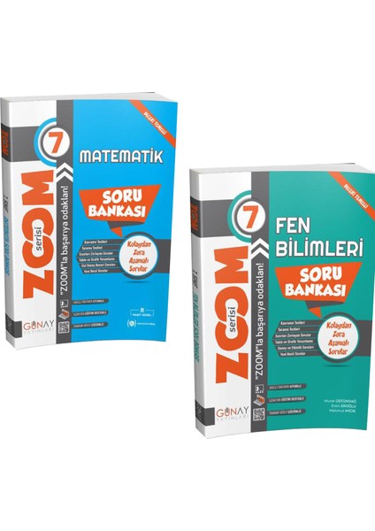 Gün&Ay Yayınları 7. Sınıf Zoom Matematik ve Fen Bilimleri Soru Bankası