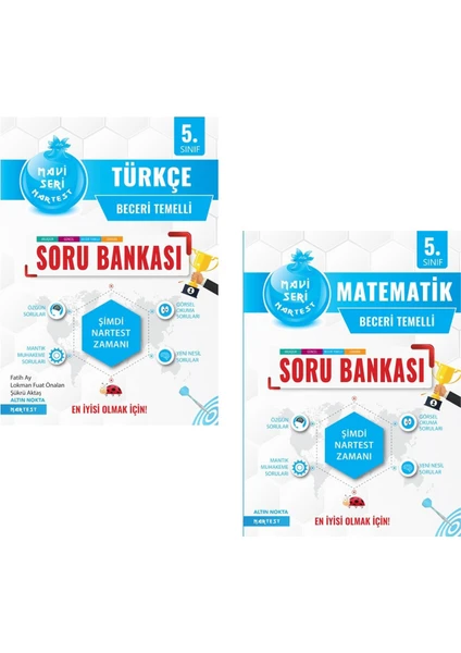 Nartest Yayınevi 5. Sınıf Türkçe ve Matematik Soru Bankası