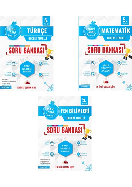 5. Sınıf Türkçe Matematik ve Fen Bilimleri Soru Bankası