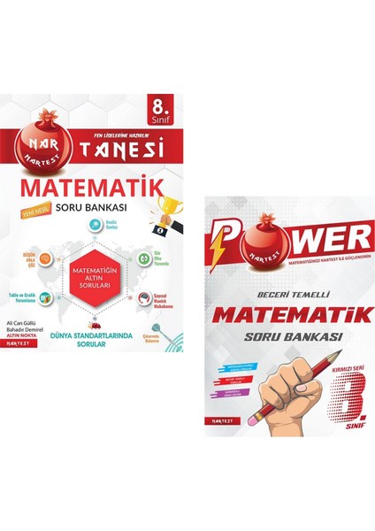 8. Sınıf Nar Tanesi ve Power Matematik Soru Bankası