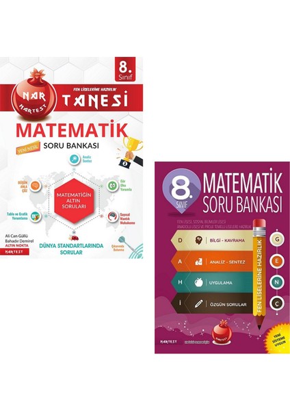 8. Sınıf Nar Tanesi ve Dahi Genç Matematik Soru Bankası