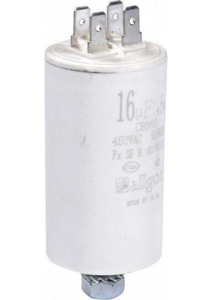Capasitör Kondansatör 16 Μf 450 Vac - 50-60 Hz
