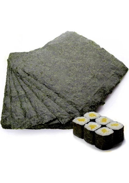 Sea Food Organik Nori Sushi Yosunu 10 Yaprak