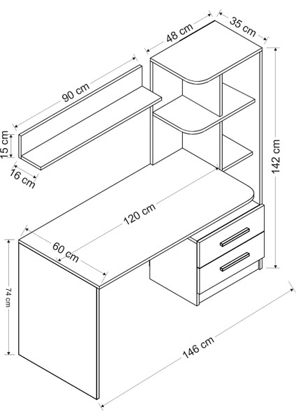 Alaska Çalışma Masası indirimleri