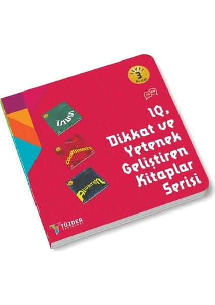 6+ Yaş Level 3 - IQ Dikkat ve Yetenek Geliştiren Kitaplar Serisi