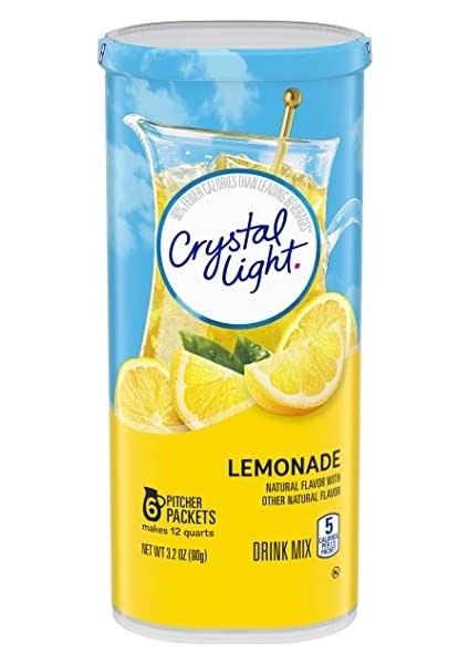 Light Lemonade Limonlu İçecek Karışımı Sürahi Paketleri 90gr-Menşei Amerika