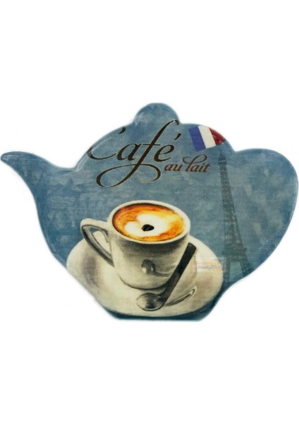 Fransa Caffe Au Lait Temalı Buzdolabı Magneti