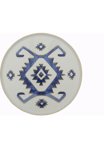 Arabesque Desen Düz Tabak 18cm