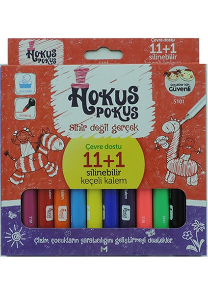 5101 Keçeli Kalem Silinebilir 11+1 Renk