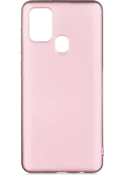 Samsung Galaxy A21S Kılıf Mat Premium Silikon Kılıf Rose