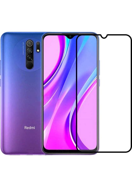 Xiaomi Redmi 9 Tam Kaplayan Tempered Cam Ekran Koruyucu