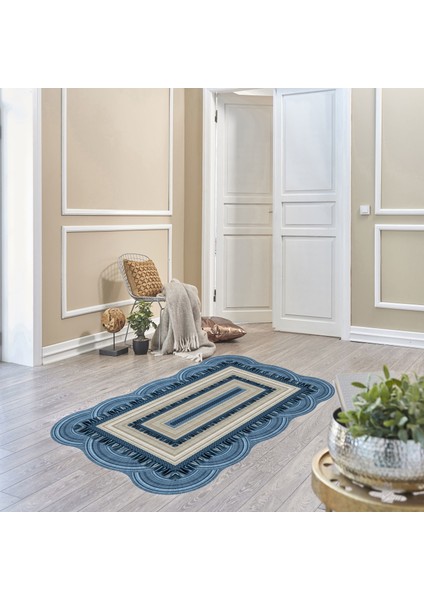 Begonya Lazer Kesim Kaymaz Taban Dijital Baskı Halı ST600166MV06