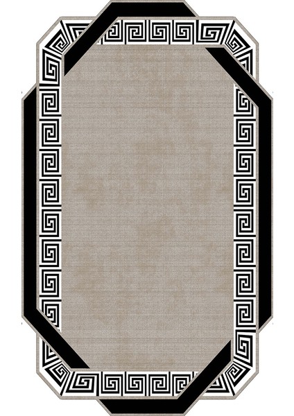 Fesleğen Lazer Kesim Kaymaz Taban Dijital Baskı Halı ST600182KR10 modelleri