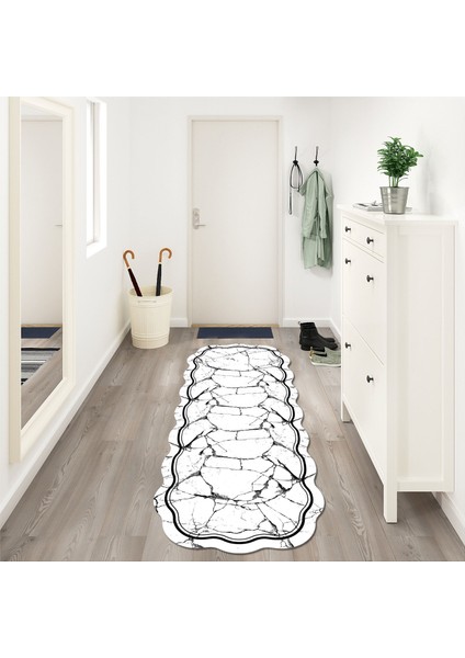 Fulya Lazer Kesim Kaymaz Taban Dijital Baskı Halı ST600194SY08