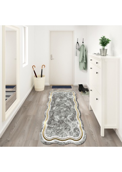 Gül Lazer Kesim Kaymaz Taban Dijital Baskı Halı ST600202GL10