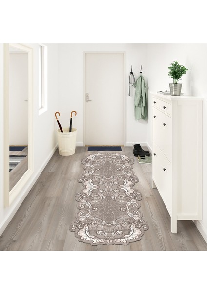 Karanfil Lazer Kesim Kaymaz Taban Dijital Baskı Halı ST600149KA08