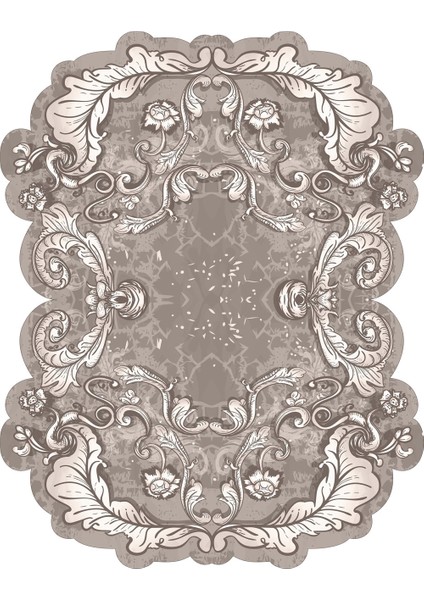 Karanfil Lazer Kesim Kaymaz Taban Dijital Baskı Halı ST600149KA10 modelleri