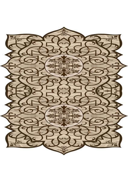 Kolyos Lazer Kesim Kaymaz Taban Dijital Baskı Halı ST600153KA10 modelleri