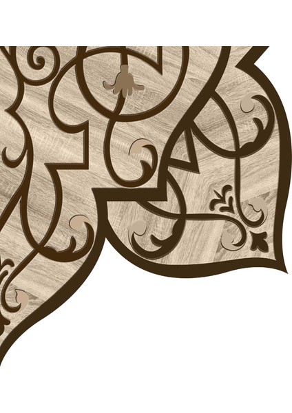 Kolyos Lazer Kesim Kaymaz Taban Dijital Baskı Halı ST600153KA10 fırsatları