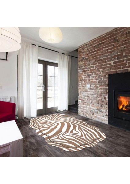 Lale Lazer Kesim Kaymaz Taban Dijital Baskı Halı ST600200KA09