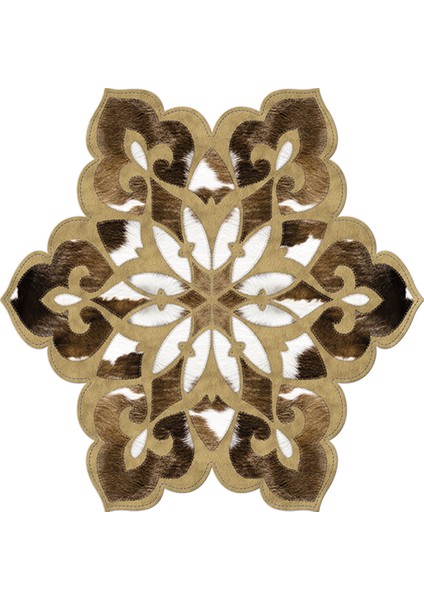 Lidya Lazer Kesim Kaymaz Taban Dijital Baskı Yuvarlak Halı ST600129KA12 fiyatları