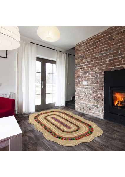 Lilyum Lazer Kesim Kaymaz Taban Dijital Baskı Halı ST600168VZ07