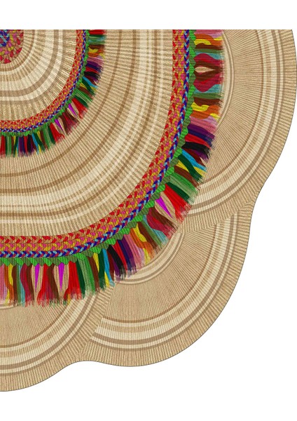 Lilyum Lazer Kesim Kaymaz Taban Dijital Baskı Halı ST600168VZ10 fırsatları