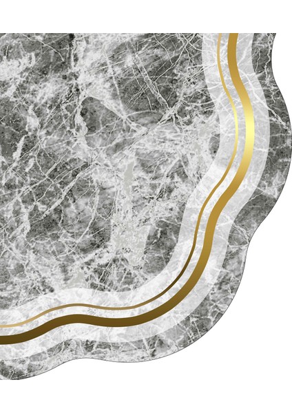 Menekşe Lazer Kesim Kaymaz Taban Dijital Baskı Halı ST600203GL05 modelleri