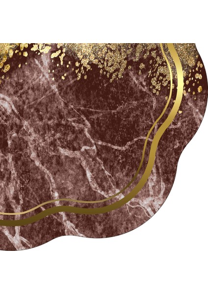 Mimoza Lazer Kesim Kaymaz Taban Dijital Baskı Halı ST600186MR02 modelleri