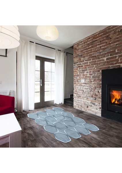 Nergis Lazer Kesim Kaymaz Taban Dijital Baskı Halı ST600146MV08