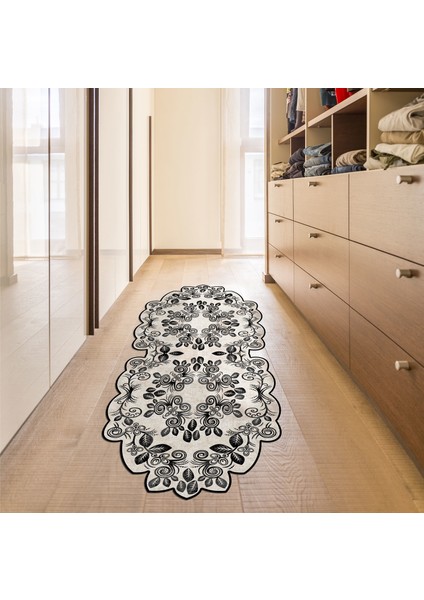 Şebboy Lazer Kesim Kaymaz Taban Dijital Baskı Halı ST600159KR05