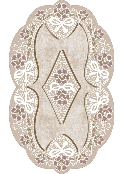 Yasemin Lazer Kesim Kaymaz Taban Dijital Baskı Halı ST600158BJ05 modelleri