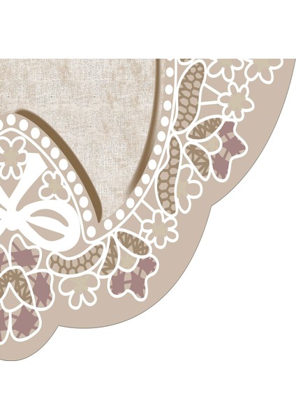 Yasemin Lazer Kesim Kaymaz Taban Dijital Baskı Halı ST600158BJ05 fırsatları