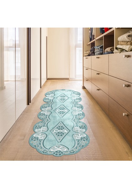 Yasemin Lazer Kesim Kaymaz Taban Dijital Baskı Halı ST600158MV08