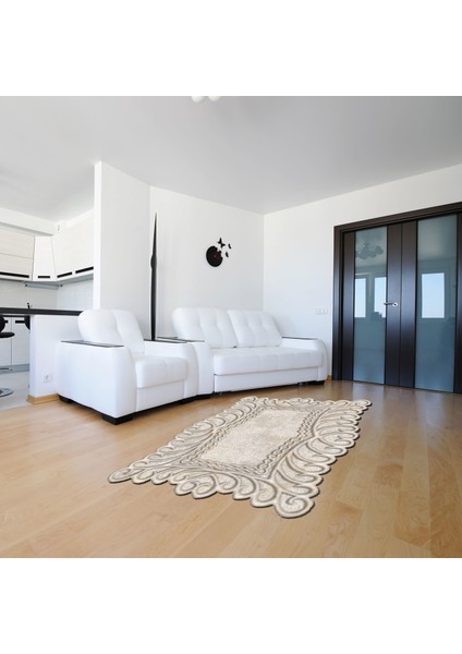 Yıldız Lazer Kesim Kaymaz Taban Dijital Baskı Halı ST600161BJ02