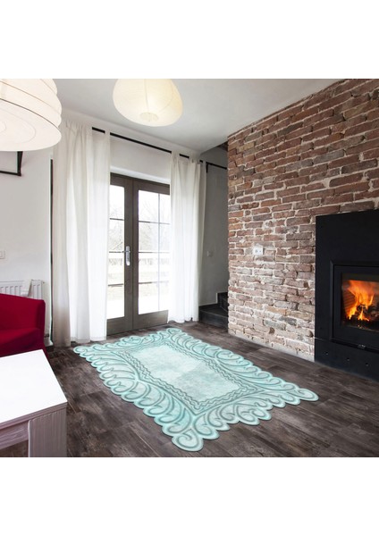 Yıldız Lazer Kesim Kaymaz Taban Dijital Baskı Halı ST600161MV06