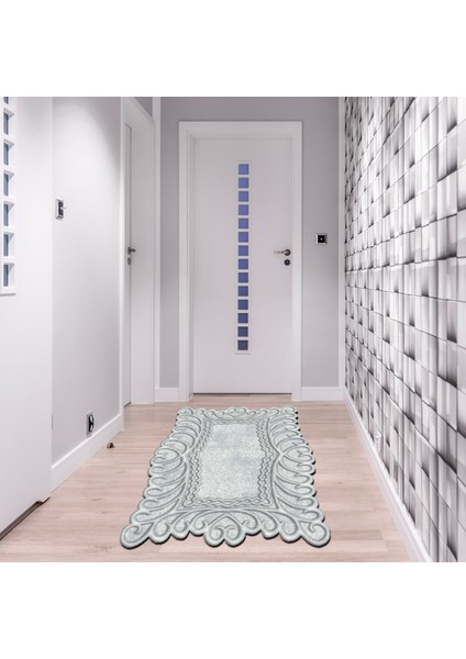 Yıldız Lazer Kesim Kaymaz Taban Dijital Baskı Halı ST600161GR05