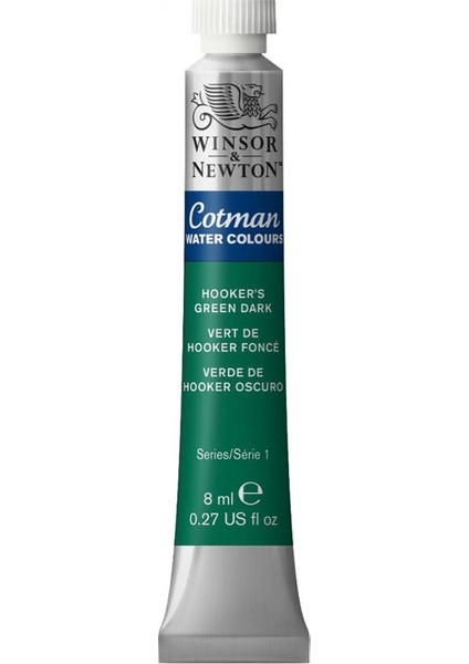 Cotman Sulu Boya 8 ml Tüp Hooker's Green Dark