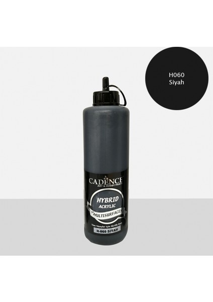 Akrilik Boya Tüm Yüzeyler 500 ml Siyah