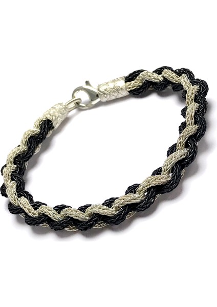 1000 Ayar Kazaziye Unisex Gümüş Bileklik