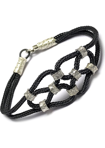 1000 Ayar Kazaziye Unisex Gümüş Bileklik