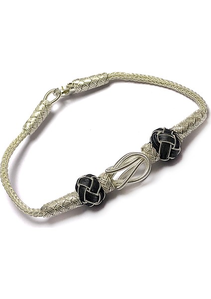 1000 Ayar Kazaziye Unisex Gümüş Bileklik